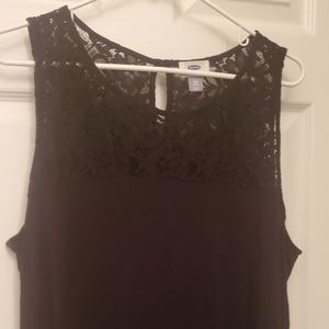 Old Navy Sleeveless Tshirt with lace top